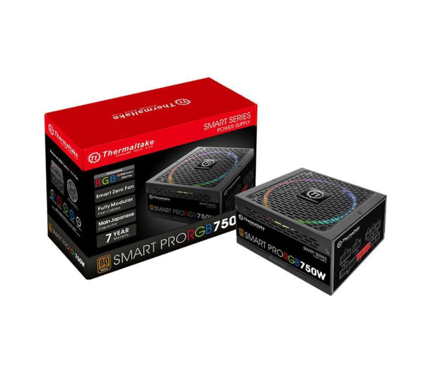 THERMALTAKE Smart Pro RGB 750W Modular (80+ Bronze, 4xPEG, 140mm, Single Rail) PS-SPR-0750FPCBEU-R - 404267 - zdjęcie 6
